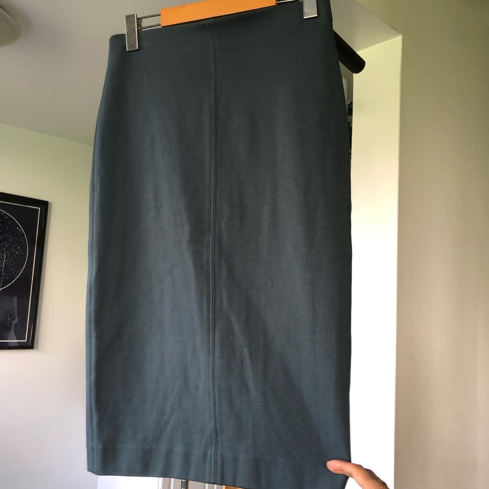 Wilfred Dark Teal Pencil Skirt